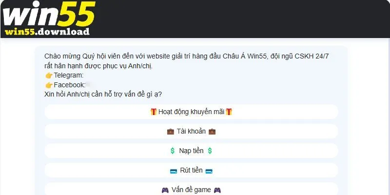 Những lý do mà bạn cần liên hệ Win55 